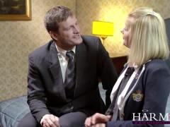 This blonde is going to have her ass busted by a colleague